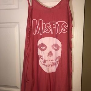 Misfits Long Distressed Maxi Dress